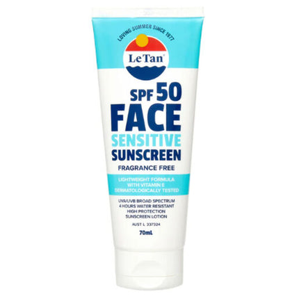 Le Tan SPF 50+ Face Sensitive Sunscreen Lotion 70ml