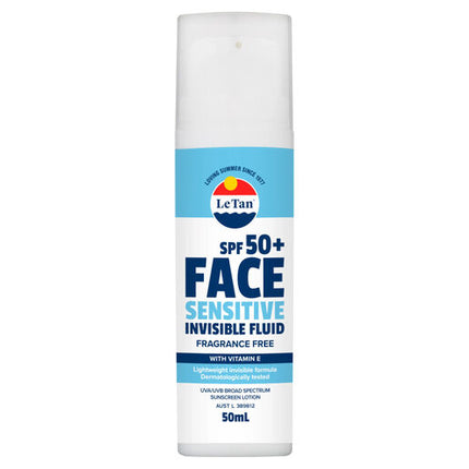 Le Tan SPF 50+ Face Sensitive Invisible Fluid 50ml