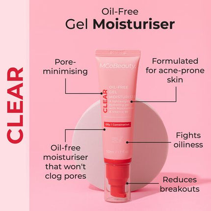 MCoBeauty Clear Oil-Free Gel Moisturiser 50ml