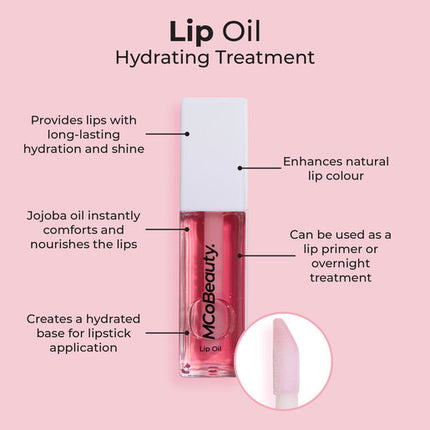 MCoBeauty Lip Oil Hydrating Treatment Sheer Rose