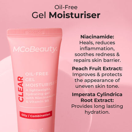MCoBeauty Clear Oil-Free Gel Moisturiser 50ml