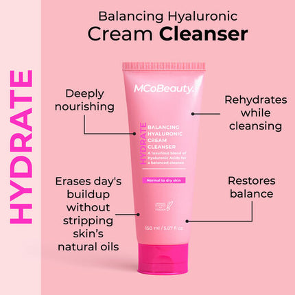 MCoBeauty Hydrate Balancing Hyaluronic Cream Cleanser