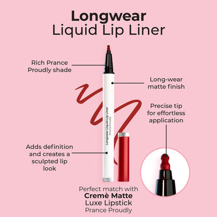 MCoBeauty Longwear Liquid Lip Liner - Prance Proudly
