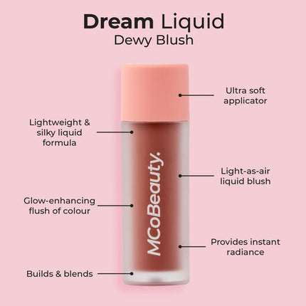 MCoBeauty Dream Liquid Dewy Blush - Nude Mauve