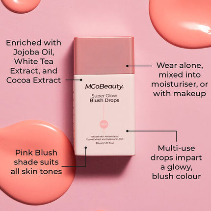 MCoBeauty Super Glow Blush Drops - Blush Pink