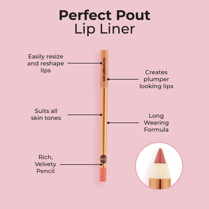 MCoBeauty Perfect Pout Lip Liner Rose Saturn