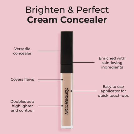 MCoBeauty Brighten & Perfect Cream Concealer Light 1 - Fair