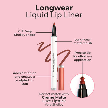 MCoBeauty Longwear Liquid Lip Liner - Very Shelley