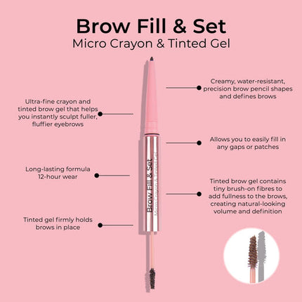 MCoBeauty Brow Fill & Set Medium/Dark