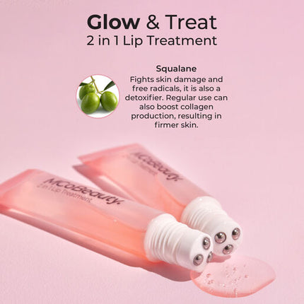 MCoBeauty Glow & Treat 2-in-1 Lip Treatment Peach