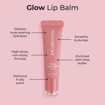 MCoBeauty Glow Lip Balm Rose