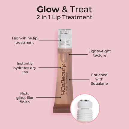 MCoBeauty Glow & Treat 2-in-1 Lip Treatment Chocolate