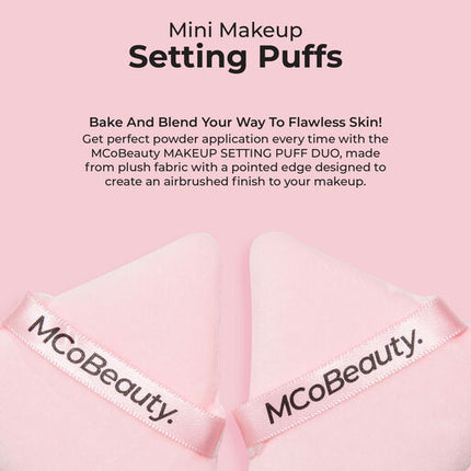 MCoBeauty Mini Makeup Setting Puffs 4 Pack