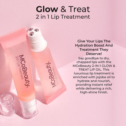 MCoBeauty Glow & Treat 2-in-1 Lip Treatment Peach