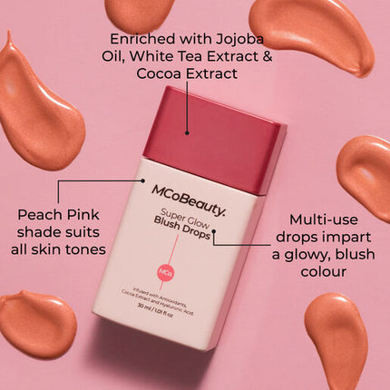 MCoBeauty Super Glow Blush Drops - Peachy Pink