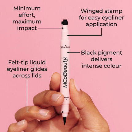 MCoBeauty Mini Winged Eyeliner Stamp + Liquid Liner Duo