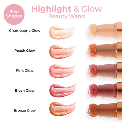 MCoBeauty Highlight & Glow Beauty Wand Champagne Glow