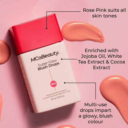 MCoBeauty Super Glow Blush Drops - Rose Pink