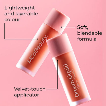 MCoBeauty Dream Liquid Dewy Blush - Soft Peach