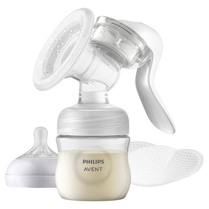 Avent Manual Breast Pump + Bottle