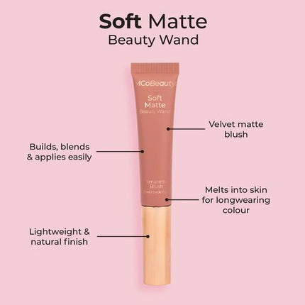 MCoBeauty Soft Matte Beauty Wand Amaretto Blush