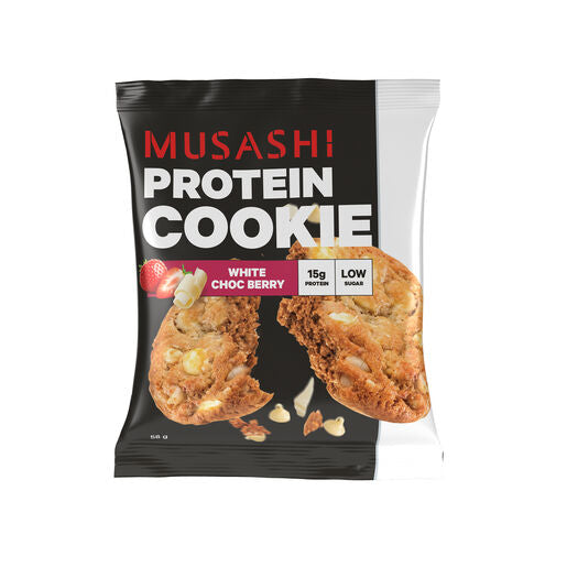 Musashi Protein Cookie White Choc Berry 58G