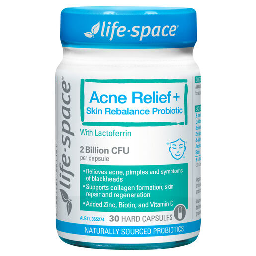 Life-Space Acne Relief + Skin Rebalance 30 Capsules