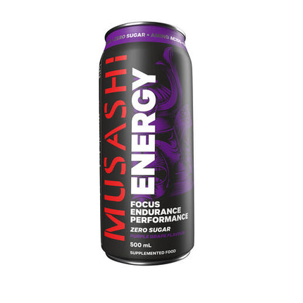 Musashi Energy Drink Purple Grape 500mL
