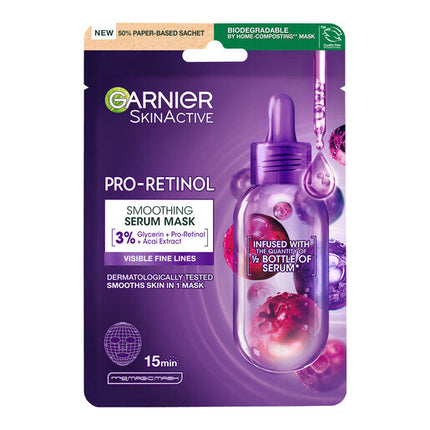 Garnier Pro-Retinol Smoothing  Serum Mask