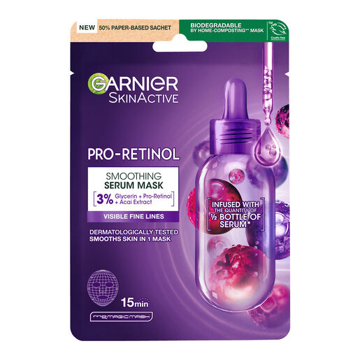 Garnier Pro-Retinol Smoothing  Serum Mask