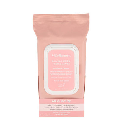 MCoBeauty Double Sided Facial Wipes 25 pk