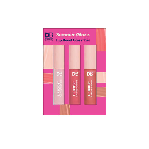 Designer Brands Summer Glaze Lip Boost Gloss Trio