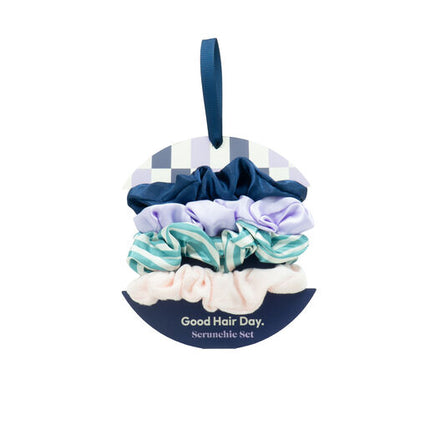 Designer Brands Good Hair Day Scrunchie Set - In The Navy