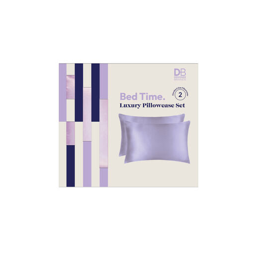 Designer Brands Bed Time Luxury Pillowcase Set - Lilac Frost