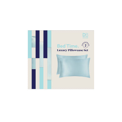 Designer Brands Bed Time Luxury Pillowcase Set - Icy Blue