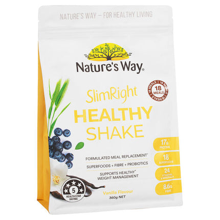 Nature's Way SlimRight Healthy Vanilla Shake 360g