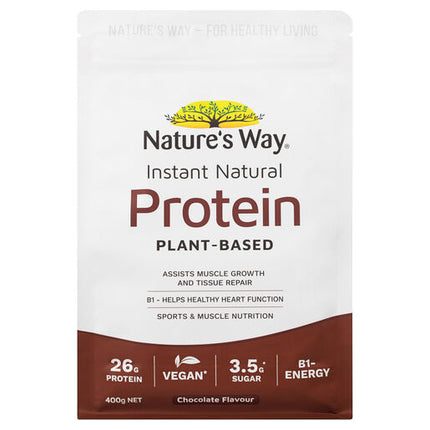 Nature's Way Instant Natural Protein Plant Based Chocolate 400g