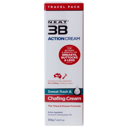 Neat 3B Action Cream Sweat Rash And Chafing Cream 120g