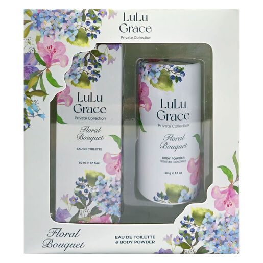 Lulu Grace Floral Bouquet Gift Set EDT 50ml Body Powder 50 G