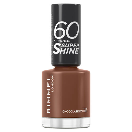 Rimmel 60 Seconds Super Shine Nail Polish140 Chocolate Eclipse
