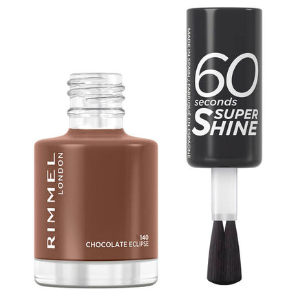 Rimmel 60 Seconds Super Shine Nail Polish140 Chocolate Eclipse