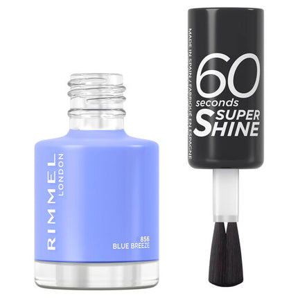Rimmel 360 Seconds Super Shine Nail Polish 856 Blue Breeze