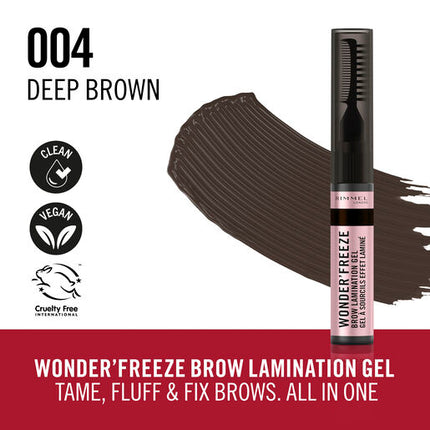 Rimmel Wonder'Freeze Brow Lamination Gel Deep Brown