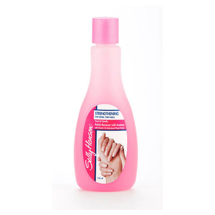 Sally Hansen Nail Polish Remover Strengthening With Acetone Pink 150 ml