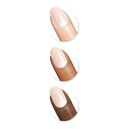 Sally Hansen Salon Effects Perfect Manicure 24 Oval Press On Nails Moon-Ami