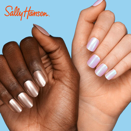 Sally Hansen Salon Effects Perfect Manicure 24 Oval Press On Nails Moon-Ami