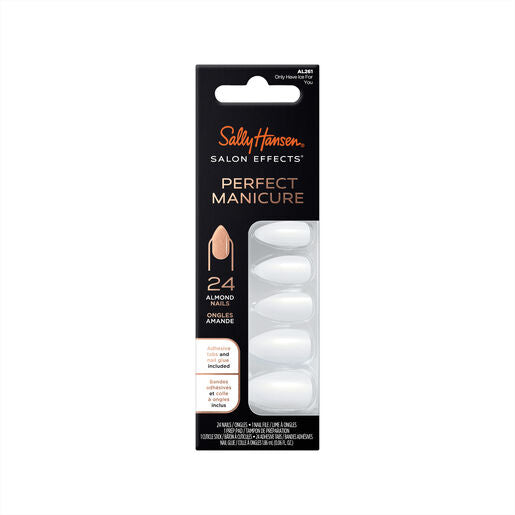 Sally Hansen Salon Effects Perfect Manicure 24 Almond Press On Nails Only Have Ice For You