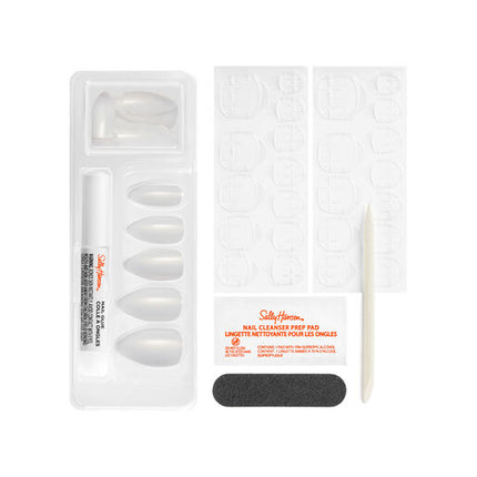 Sally Hansen Salon Effects Perfect Manicure 24 Almond Press On Nails Only Have Ice For You
