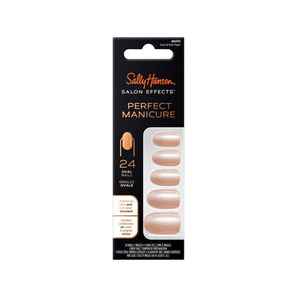 Sally Hansen Salon Effects Perfect Manicure 24 Oval Press On Nails Out Of This Pearl