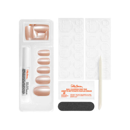 Sally Hansen Salon Effects Perfect Manicure 24 Oval Press On Nails Out Of This Pearl
